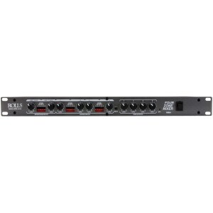 Rolls RM64 Rack Mount 4 Zone Line Mixer w/Paging 1U